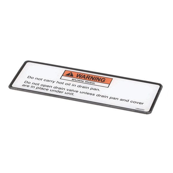 (image for) Henny Penny 168025 LABEL-DRAIN PAN WARNING